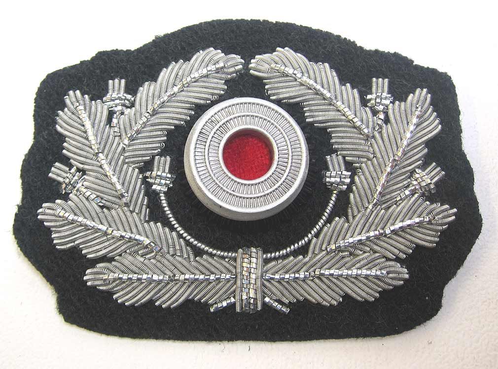Ww2 German Wehrmacht Heer Officer Visor Cap Hat Emblem Repro